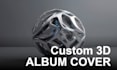 create custom 3d album cover music