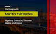 be your expert maths tutor