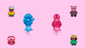 make an animated top down or platform pixel art sprite sheet