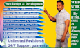 do website design  development by HTML,CSS,js,PHP and jquery