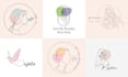 do boho, botanical boho logo design
