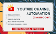 create, setup and post content youtube automation channel