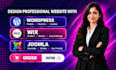 design redesign professional website with wordpress joomla or wix