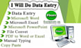 do data entry, copy paste, web research, data entry excel