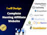 design and develop complete hosting affiliate website