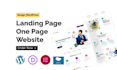 design wordpress landing page, one page website by elementor