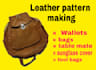create sewing leather items patterns template for you