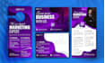 design postcard, direct mail eddm, dl flyer, door hanger