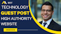 do technology guest post on high authority website