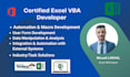 be your expert for excel vba automation and macros