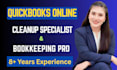do quickbooks online bookkeeping, cleanup, catch up, and setup