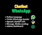 create ai chatbot for whatsapp using python