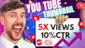 design attractive and eye catchy youtube thumbnail