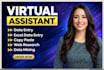 be virtual assistance for data entry, copy paste, web research, data mining