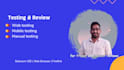 do software testing using java selenium automation testing, mobile testing