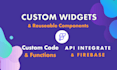 create custom flutterflow widgets and advanced functionality for your mobile app