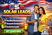 provide high quality USA solar leads with verified homeowners and skip tracing