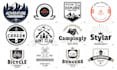 design retro and vintage logo with authentic hand drawn timeless custom features