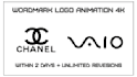 do minimalist wordmark logo animation or intro animation