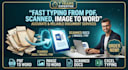 do fast typewrite copy from pdf, scanned, image to word