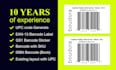 design isbn, barcode, label, sticker with logo in 1 hour