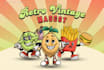 crate retro vintage cartoon character design illustration for mascot and logo