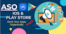 app store optimization aso, for app store, play store, and amazon app store