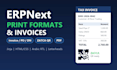 design erpnext print format, invoice and pdf template in frappe