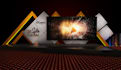 create 3d stage design corporates events