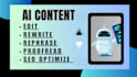 rewrite, edit, proofread and rephrase ai generated content