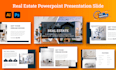 design powerpoint template real estate, company presentation