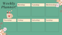 create a custom printable weekly, monthly calendar