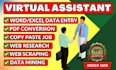 do data entry, word or excel retyping job