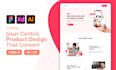 do creative user centric and high quality website UX UI design
