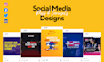 design social media posts for your instagram, facebook, twitter and linkedin