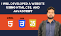do website development, develop custom website as full stack web developer