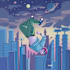 draw poster or art in retro futurism style