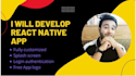develop ios and android app using react native