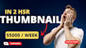 design creative, eye catchy youtube thumbnail
