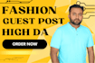 do fashion guest post with do follow backlinks