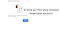 create google play console developer account