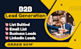 do b2b lead generation, email list, linkedin lead generation