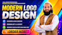 create professional modern logo design for your business