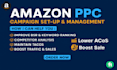 setup, manage, and optimize amazon PPC campaigns and advertising ads
