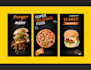 amazing restaurant menu, food menu and fast food card design