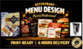 design flyer,poster, food menu with in 6 hours