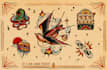 create any design with old school tattoo style