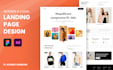 design a modern, professional landing page UI UX