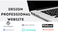 build wordpress website on hostinger, bluehost, godaddy, hostgator, namecheap