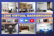 create a zoom meeting, youtube, green screen background
